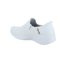 Skechers Leddegigt|Hælsporer*Hvid skind slip-in sko fra