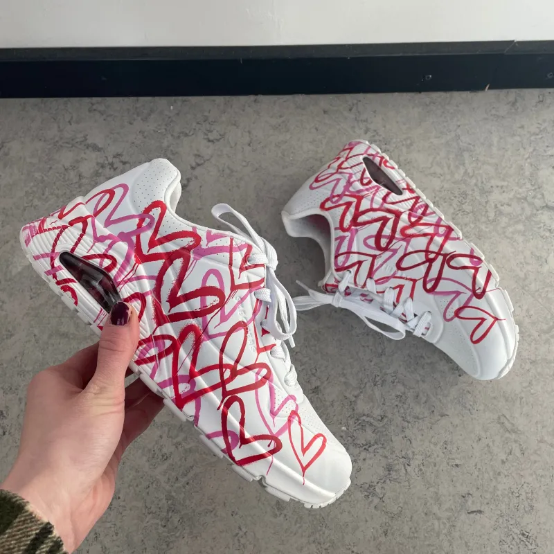 Skechers Leddegigt|Hælsporer*Hvid sko fra med flotte detaljer