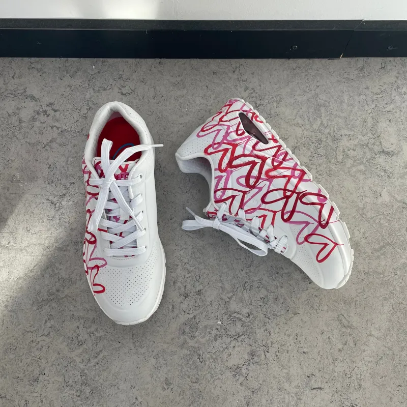 Skechers Leddegigt|Hælsporer*Hvid sko fra med flotte detaljer