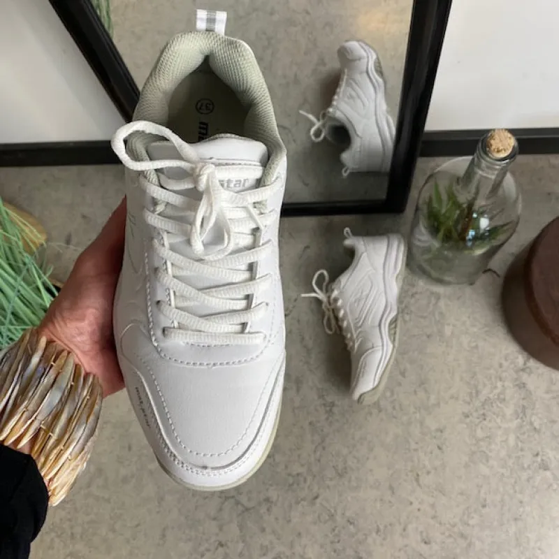 Sygeplejebutikken Sommersko Dame|Hvide Sneakers Dame*Hvide kondisko med svangstøtte