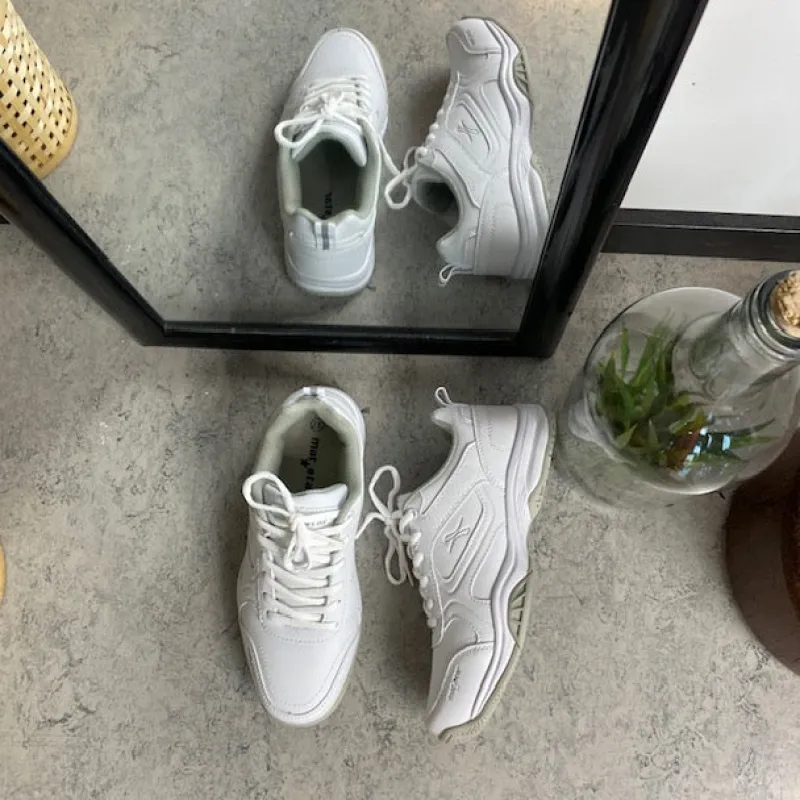 Sygeplejebutikken Sommersko Dame|Hvide Sneakers Dame*Hvide kondisko med svangstøtte