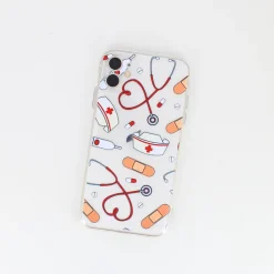 Sygeplejebutikken Telefon Covers*iPhone cover i silikone med flot print