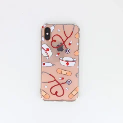 Sygeplejebutikken Telefon Covers*iPhone cover i silikone med flot print