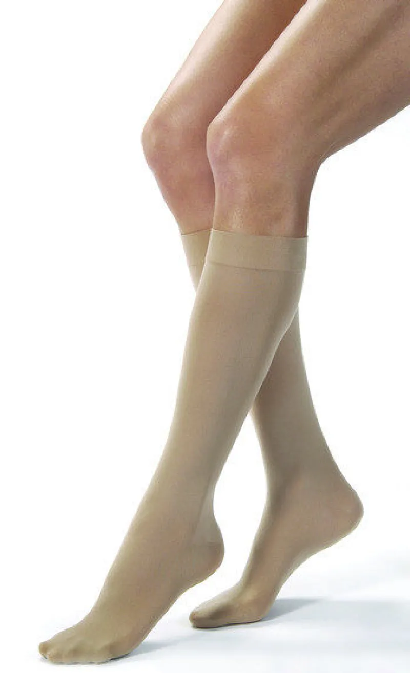 Jobst kompressionsstrømper Støttestrømper|Kompressionsstrømper*Jobst opaque beige strømpe i klasse 2 med tå str. petit