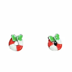 Sygeplejebutikken Gaver Til Sundhedspersonalet|Smykker*Julekrans øreringe i sølvtone