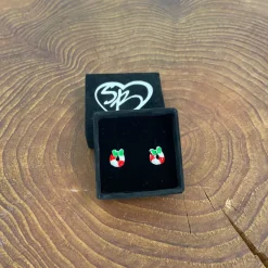 Sygeplejebutikken Gaver Til Sundhedspersonalet|Smykker*Julekrans øreringe i sølvtone