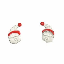 Sygeplejebutikken Smykker|Gaver Til Sundhedspersonalet*Julemand øreringe i sølvtone