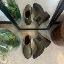 Woden Gummistøvler*Klassisk grøn gummistøvle med kort skaft