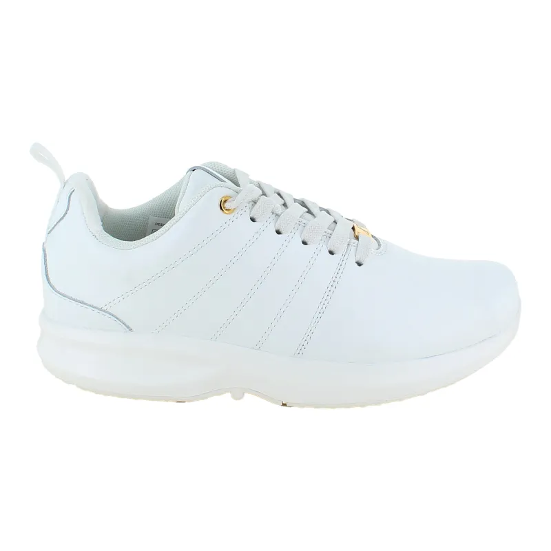 GaitLine Leddegigt|Hælsporer*Klassisk hvid læder sko fra