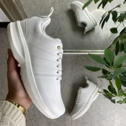 GaitLine Leddegigt|Hælsporer*Klassisk hvid læder sko fra