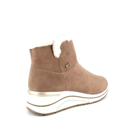 Remonte Kort Støvle Dame|Billige Vinter Støvler*Kort brun støvle med uldfoer og god bredde