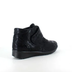 Sygeplejebutikken Kort Støvle Dame|Sorte Støvletter*Kort damestøvle med velcrolukning