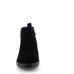 Sygeplejebutikken Kort Støvle Dame|Billige Vinter Støvler*Kort sort støvle med lakdetaljer ved hælen