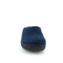 Green Comfort Hjemmesko|Overgangssko*Lav blå hjemmesko i uld med skridhæmmende såler fra