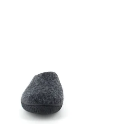 Green Comfort Hjemmesko|Overgangssko*Lav mørk grå hjemmesko i uld med skridhæmmende såler fra