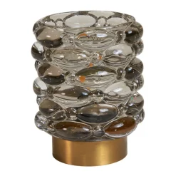 Speedtsberg Gaver Til Sundhedspersonalet*LED-lampe med bobler – Elegant design i gråt glas