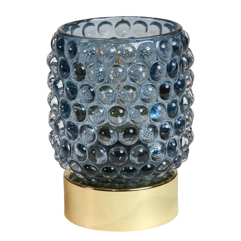 Speedtsberg Gaver Til Sundhedspersonalet*LED-lampe med bobler – Kompakt og stilren i blåt glas