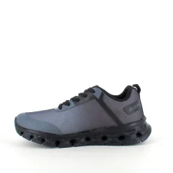 Sygeplejebutikken Kondi Sko|Stødabsorberende Sko*Let damesko i sortgrå med EVA-sål og snørelukning – åndbar PU/mesh