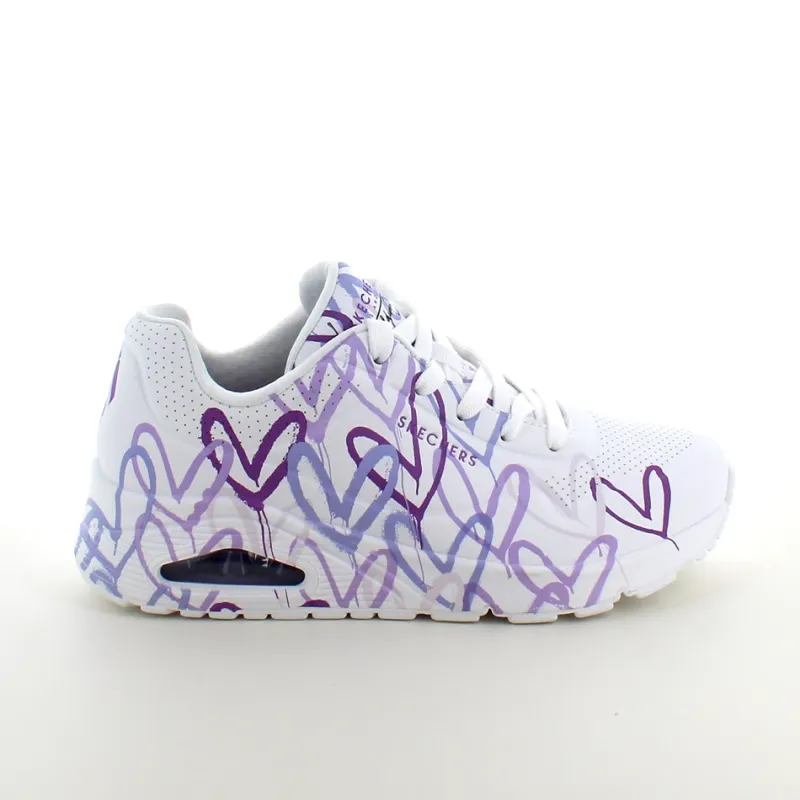 Skechers Sko På Tilbud*Lilla farvede hjerte sko fra