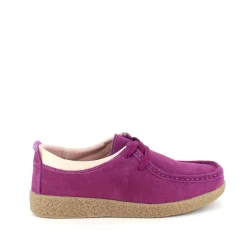 Sygeplejebutikken Sko På Tilbud*Lilla ruskindssko med rågummisål