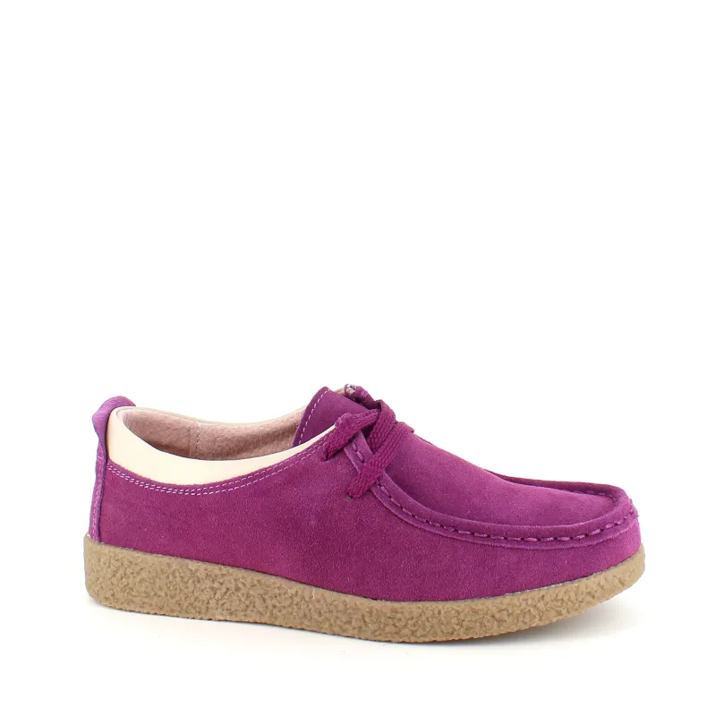 Sygeplejebutikken Sko På Tilbud*Lilla ruskindssko med rågummisål