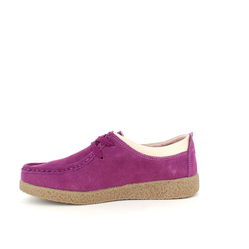 Sygeplejebutikken Sko På Tilbud*Lilla ruskindssko med rågummisål