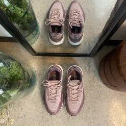 Sygeplejebutikken Sommersko Dame|Sko Til Brede Fødder Og Høj Vrist*Lilla, stødabsorberende sko i åndbart mesh.