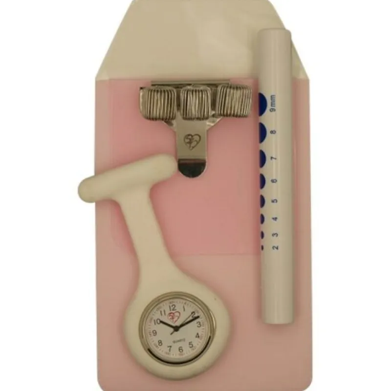 Sygeplejebutikken Silikonesygeplejeure|Lommetilbehør*Lommebeskytter, penholder, penlygte og ur