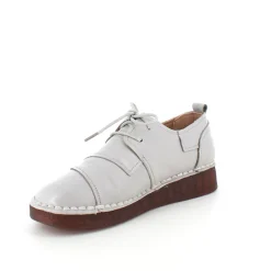 Sygeplejebutikken Sko På Tilbud*Lys beige skind snøresko med god stødabsorbering