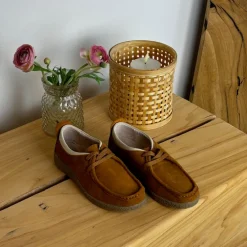 Sygeplejebutikken Sko På Tilbud*Lys brun ruskindssko med rågummisål