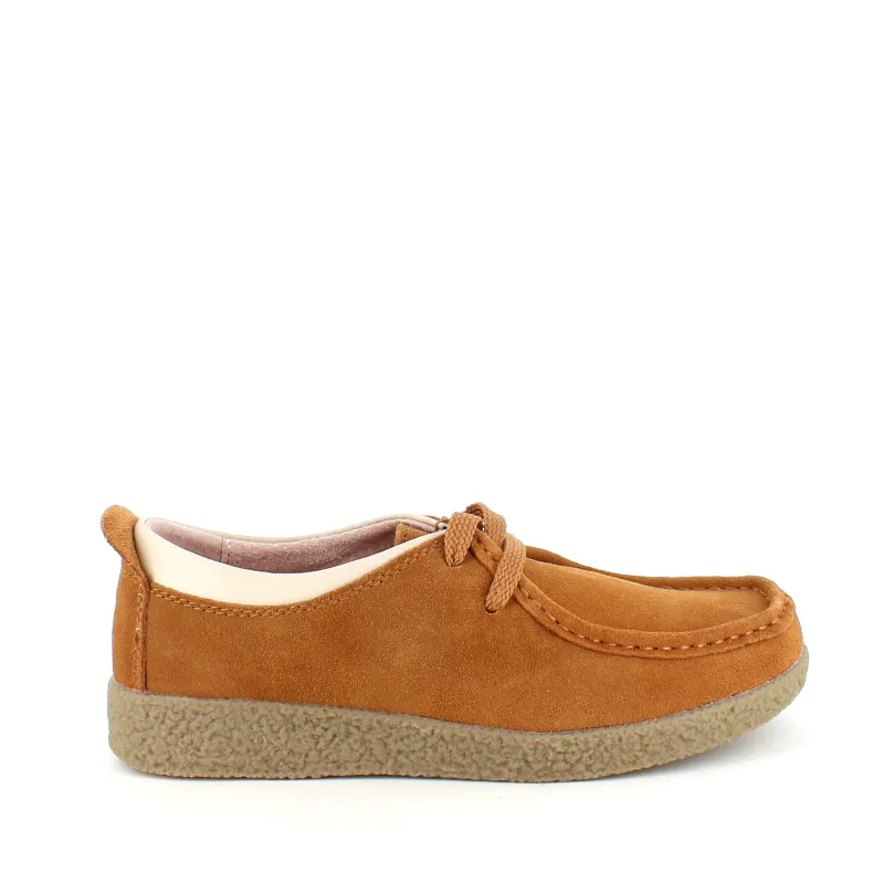 Sygeplejebutikken Sko På Tilbud*Lys brun ruskindssko med rågummisål