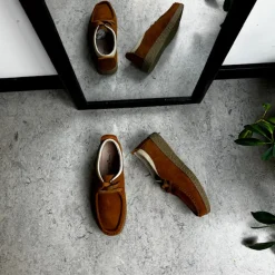 Sygeplejebutikken Sko På Tilbud*Lys brun ruskindssko med rågummisål