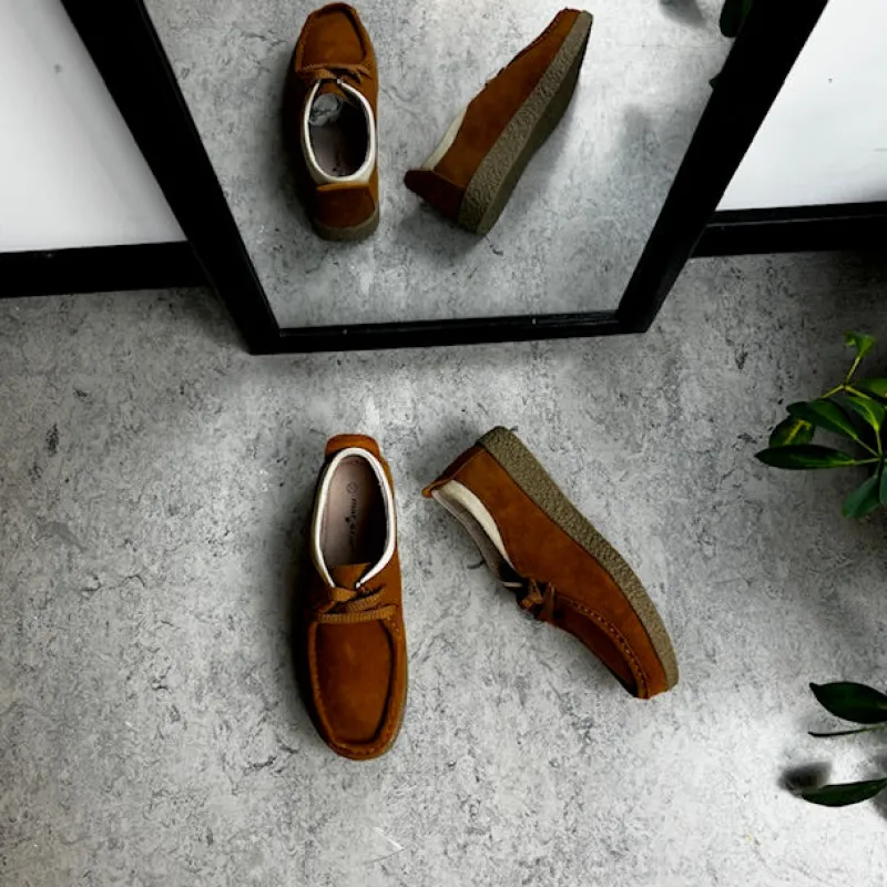 Sygeplejebutikken Sko På Tilbud*Lys brun ruskindssko med rågummisål