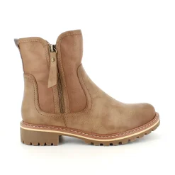 Sygeplejebutikken Sko På Tilbud*Lysbrun vinterstøvle med foer og smarte detaljer