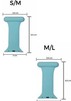 Sygeplejebutikken Silikonesygeplejeure|Gaver Til Sundhedspersonalet*Lyseblå sygepleje silikone rem til Apple Watch