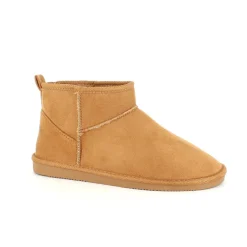 Sygeplejebutikken Sko På Tilbud*Lysebrun bamsestøvle med blødt foer og kort skaft