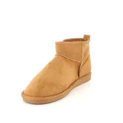 Sygeplejebutikken Sko På Tilbud*Lysebrun bamsestøvle med blødt foer og kort skaft