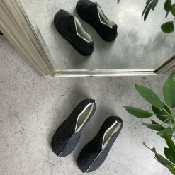 Sygeplejebutikken Hjemmesko|Sko På Tilbud*Meget blød og behagelig mørkegrå hjemmesko