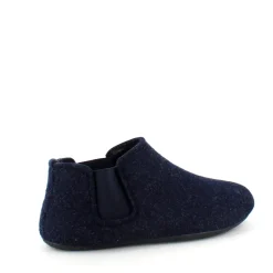 Sygeplejebutikken Sko På Tilbud*Mørkeblå filtet hjemmesko med god bredde og udtagelig indersål