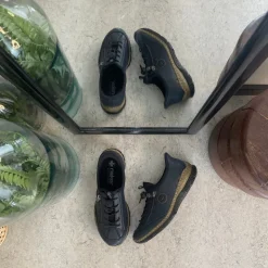 Rieker Diabetes Fødder|Sommersko Dame*Mørkeblå slip-on sneakers