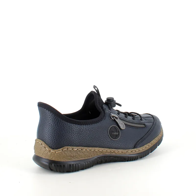 Rieker Diabetes Fødder|Sommersko Dame*Mørkeblå slip-on sneakers