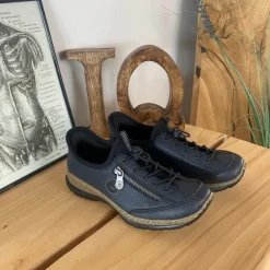 Rieker Diabetes Fødder|Sommersko Dame*Mørkeblå slip-on sneakers