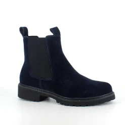 Green Comfort Blå Støvler|Vinterstøvler Damer*Mørkeblå ruskindsstøvle fra