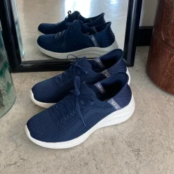 Skechers Knyster - Hallux Valgus|Leddegigt*Mørkeblå Slip-ins med svangstøtte