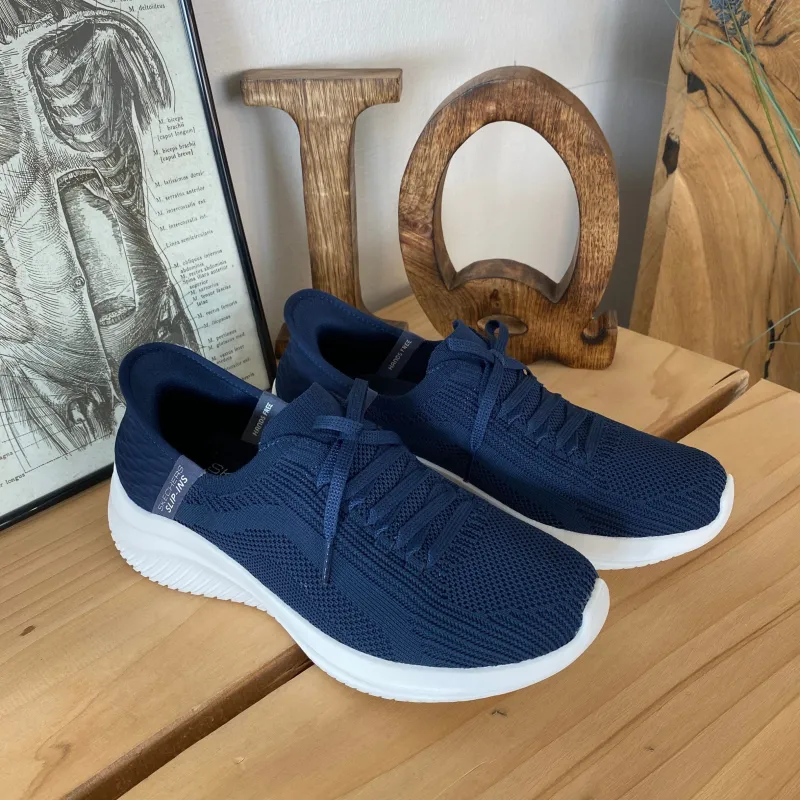 Skechers Knyster - Hallux Valgus|Leddegigt*Mørkeblå Slip-ins med svangstøtte