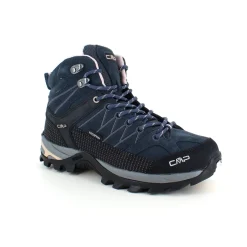 CMP Knyster - Hallux Valgus|Diabetes Fødder*Mørkeblå vandtætte vandrestøvler fra med pink detaljer.