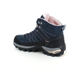 CMP Knyster - Hallux Valgus|Diabetes Fødder*Mørkeblå vandtætte vandrestøvler fra med pink detaljer.