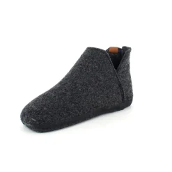 Whistler Knyster - Hallux Valgus|Diabetes Fødder*Mørkgrå filtet hjemmesko med højt skaft