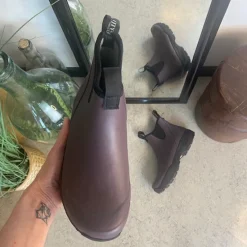 Green Comfort Gummistøvler|Overgangssko*Mørklilla gummistøvle med svangstøtte fra .