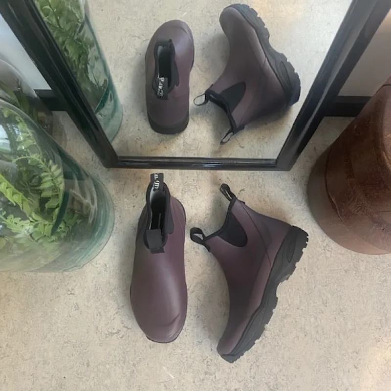 Green Comfort Gummistøvler|Overgangssko*Mørklilla gummistøvle med svangstøtte fra .